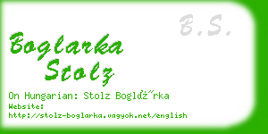 boglarka stolz business card